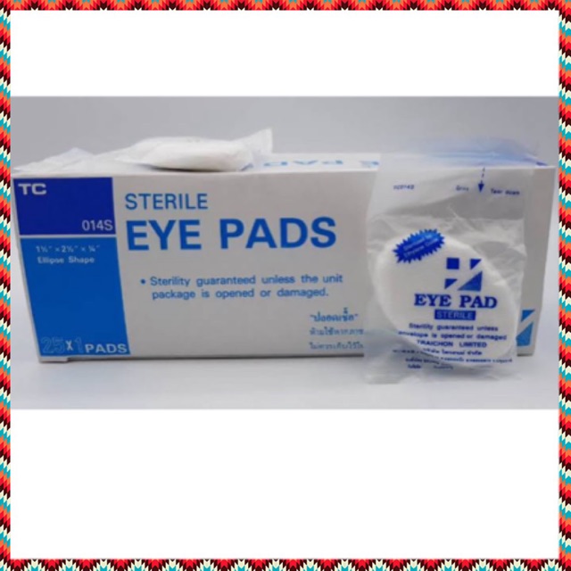 (ยกกล่อง 25 ชิ้น) Gauze Eye pad sterile ผ้าก๊อสปิดตา ผ้าปิดตา Gauze pad sterile Shopee Thailand