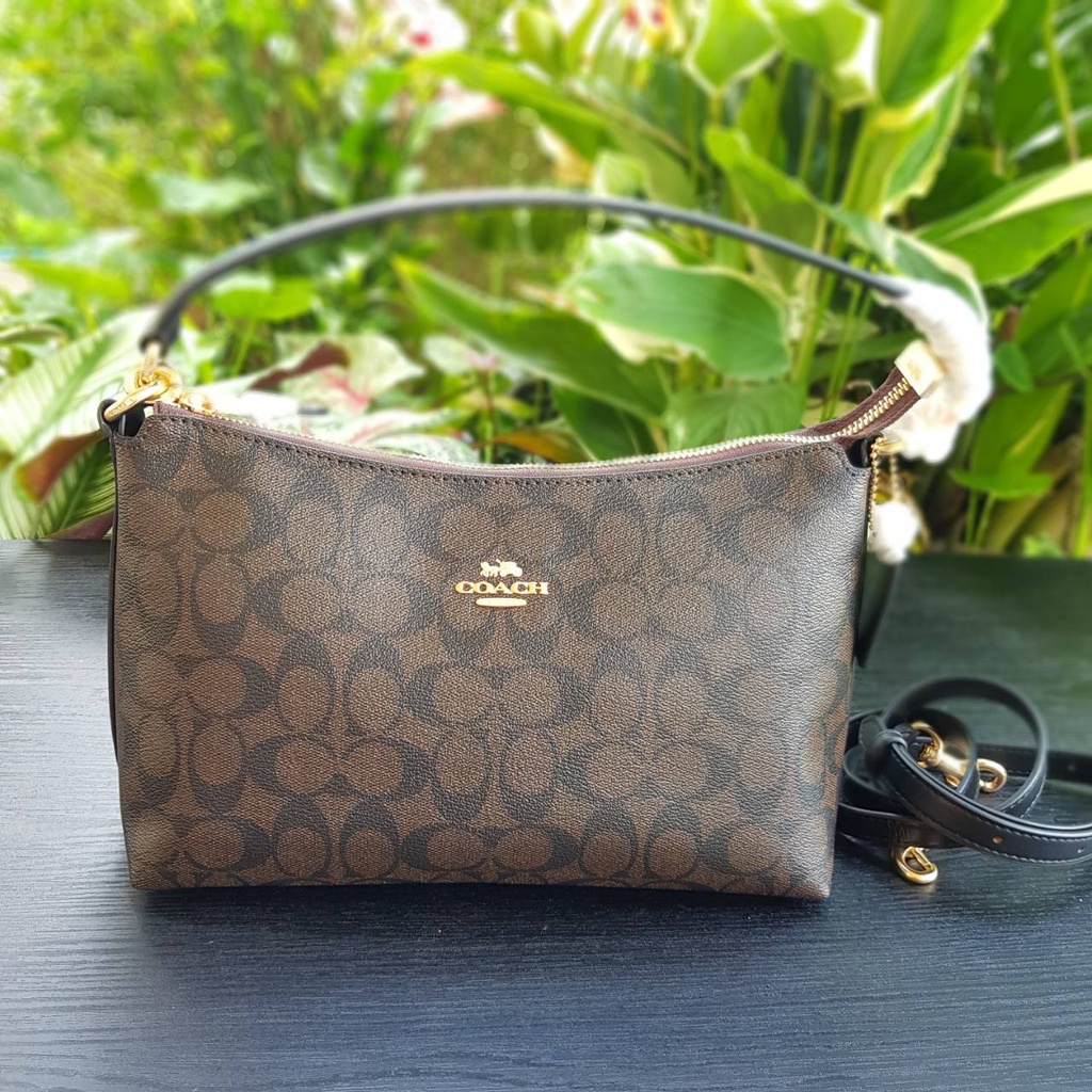 COACH LEWIS SHOULDER BAG IN SIGNATURE CANVAS (COACH F85696) Shopee