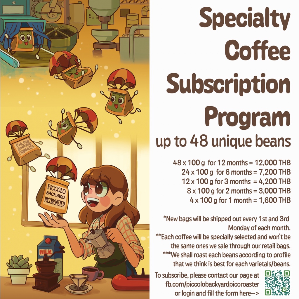 Specialty coffee subscription program Shopee Thailand