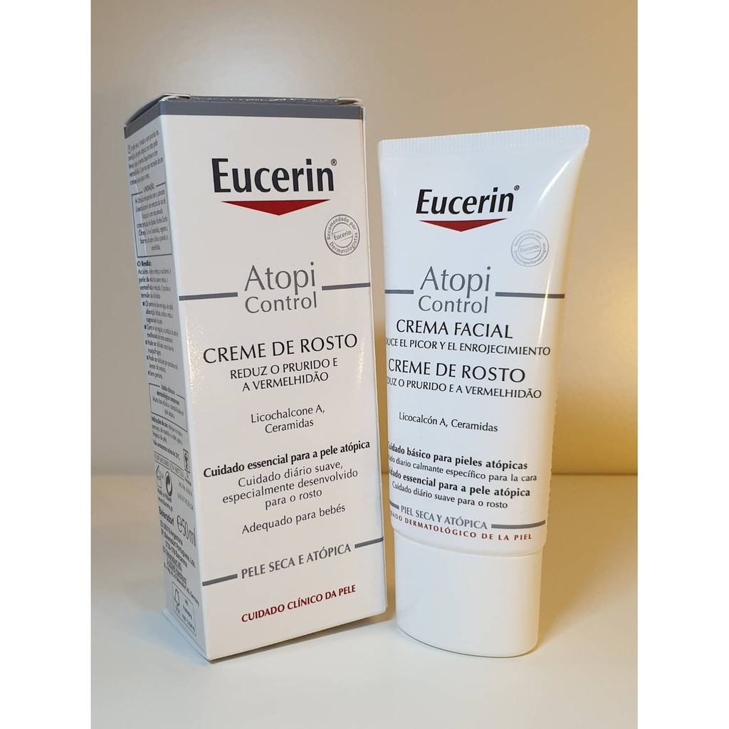 Eucerin AtopiControl Face Cream 50ml ครีมบำรุงผิวหน้า สูตรสำหรับผิวหนัง