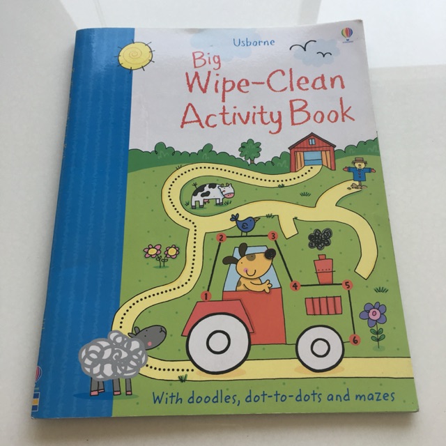 หนังสือ Wipe Clean Activity Book Usborne Shopee Thailand