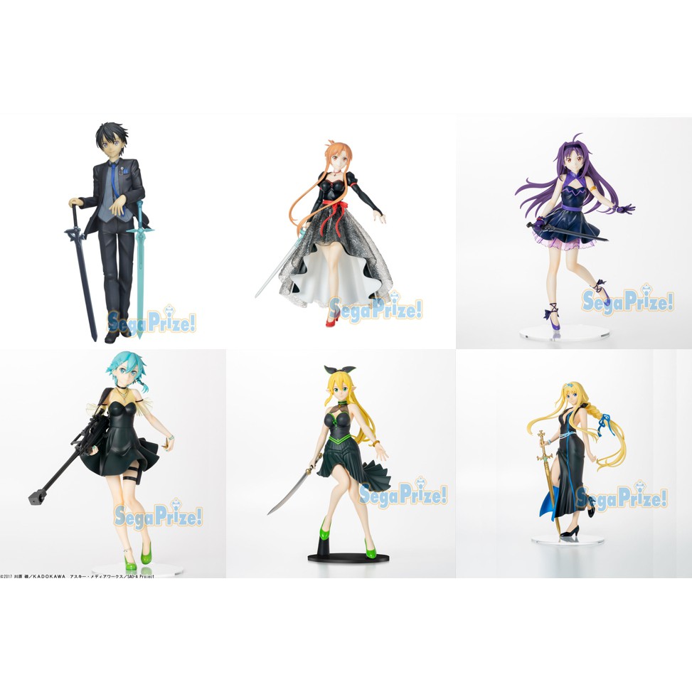 Sword Art Online Alicization Kirito Asuna Yuuki Sinon Leafa Alice