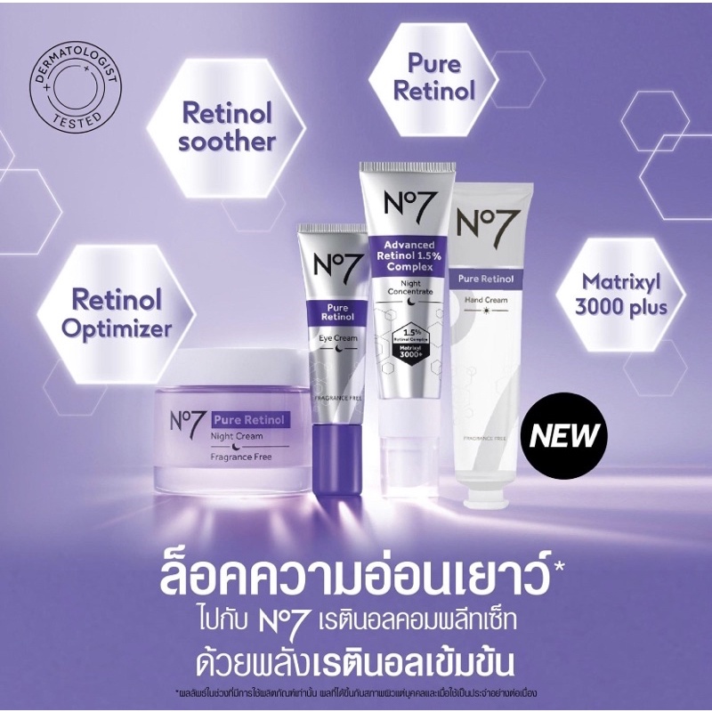 No7 Pure Retinol 1.5 Complex Night Concentrate / hand cream/ night