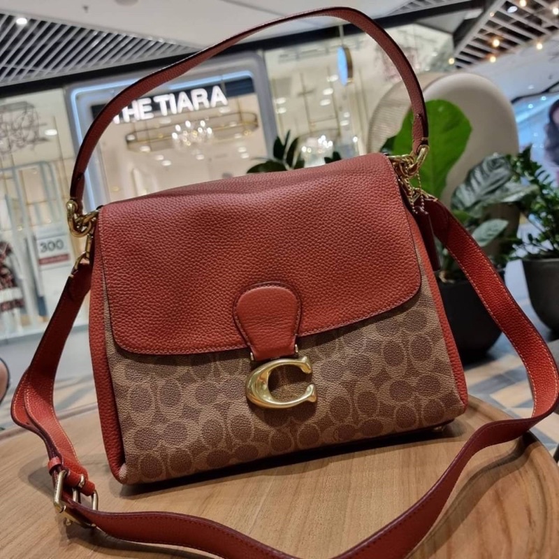 COACH 5229 MAY SHOULDER BAG IN SIGNATURE CANVAS Shopee Thailand