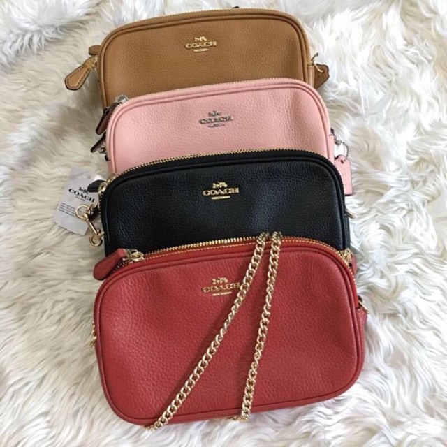 Coach F72490 Crossbody Pouch สายโซ่รุ่นใหม่ Shopee Thailand