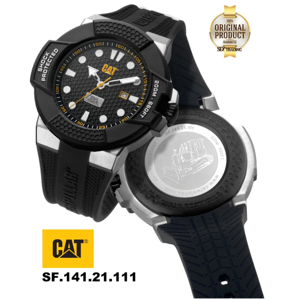 CATERPILLAR WATCHES "CAT" SHOCKMASTER SILICONE รุ่น SF.141.21.111 Shopee Thailand