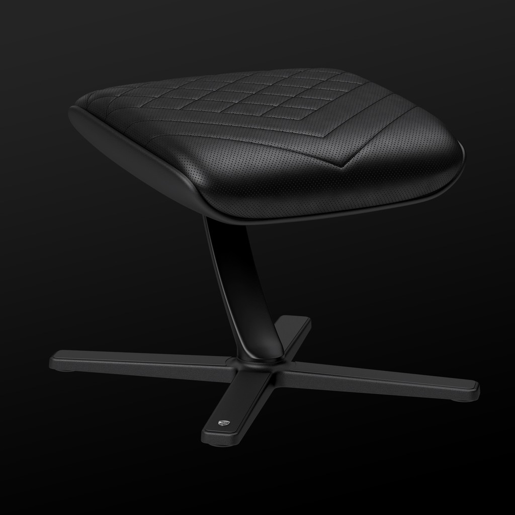 noblechairs Footrest Black PU Leather Shopee Thailand