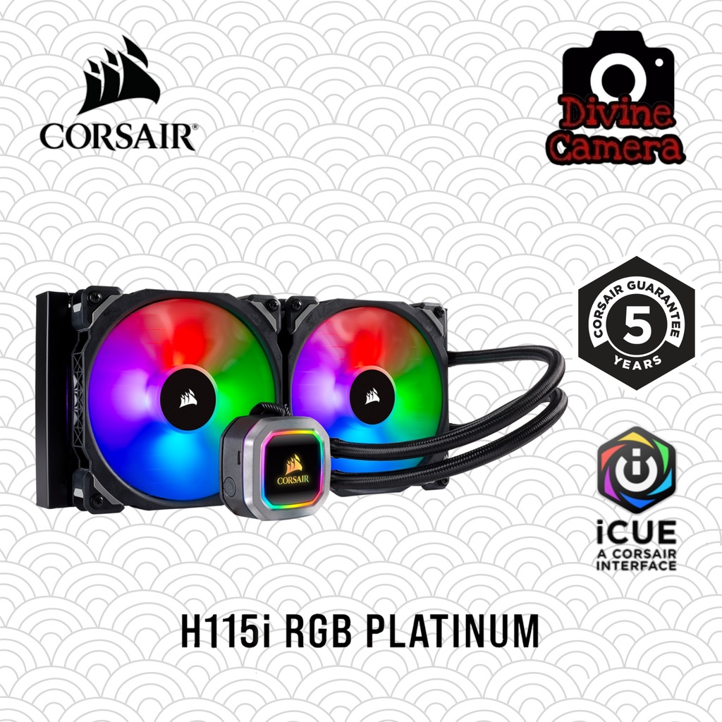 Corsair Hydro Series H115i RGB PLATINUM พัดลมระบายความร้อน CPU 280 มม.
