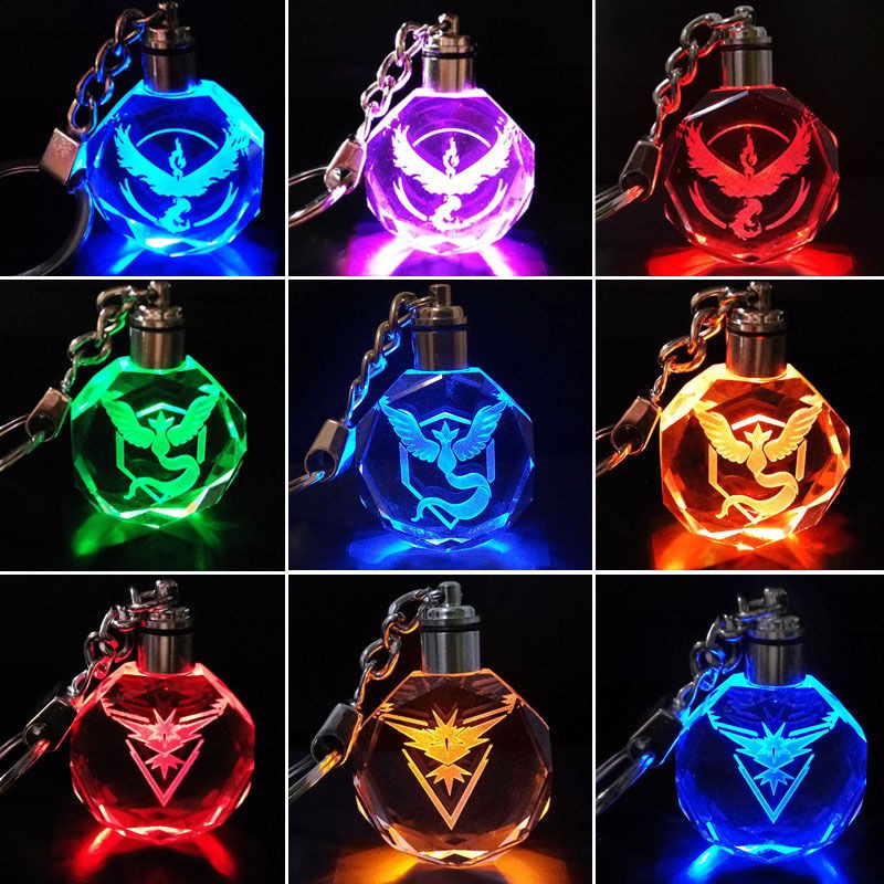 Pokemon Go Team Valor Team Mystic Team Instinct Pokeball พวงกุญแจพวง