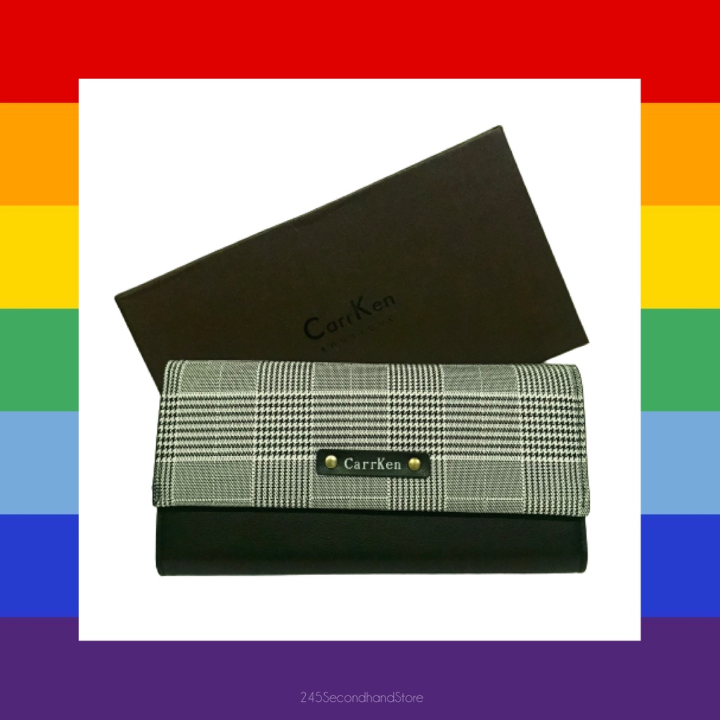 กระเป๋าสตางค์ใบใหญ่ แบบพับ Carr Ken Shopee Thailand