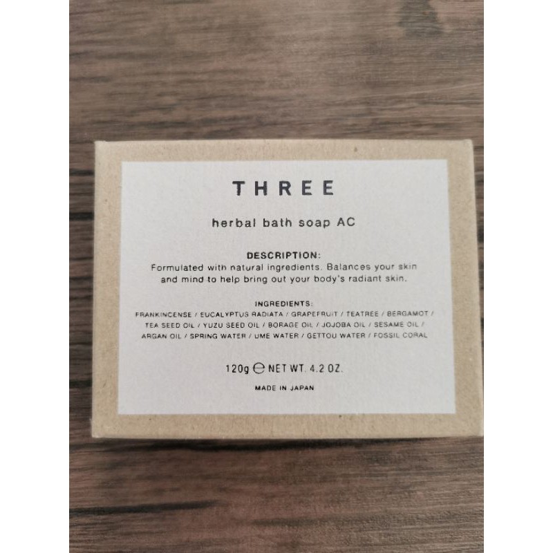 Three herbal bath soap AC ทรี เฮอเบิล บาธ โซพ เอซี ขนาด 120g ของแท้100