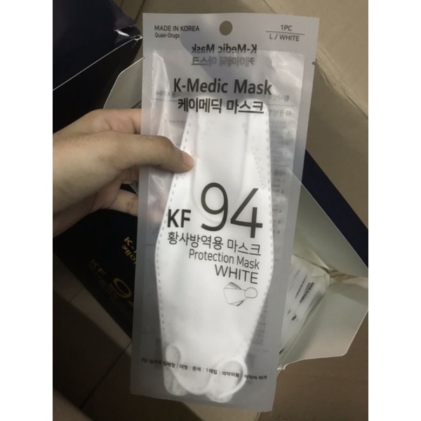 (พร้อมส่ง) Kmedic KF94 mask หน้ากากอนามัยเกาหลีKF94 (1ชิ้น) Shopee