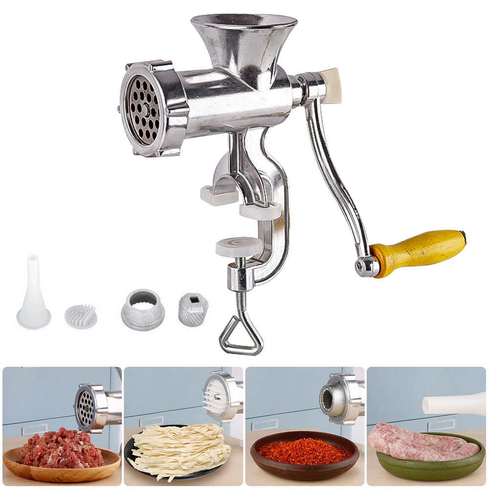 Manual Meat Grinder Hand Operated Beef Noodle Pasta Mincer Sausages