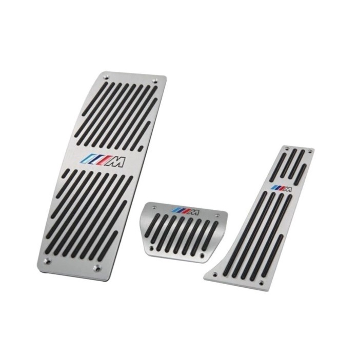 [ ต้องเจาะที่แป้น เพื่อยึดติด ] แป้นเหยียบ บีเอ็ม งานอลูมิเนียม BMW