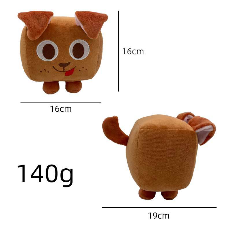 Ellen Roblox Pet Simulator X Plush Toys Square Cat Dog Dragon Stuffed