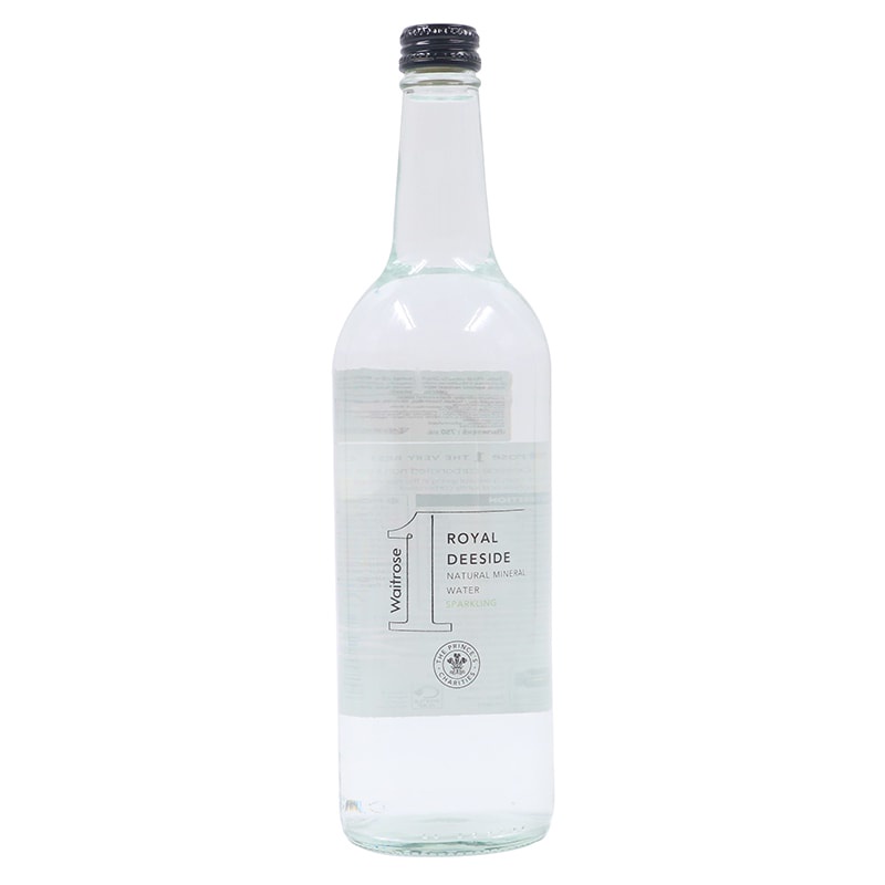 [ Free Delivery ]Waitrose Royal Deeside Natural Mineral Water Glass Sparkling 750ml.Cash on