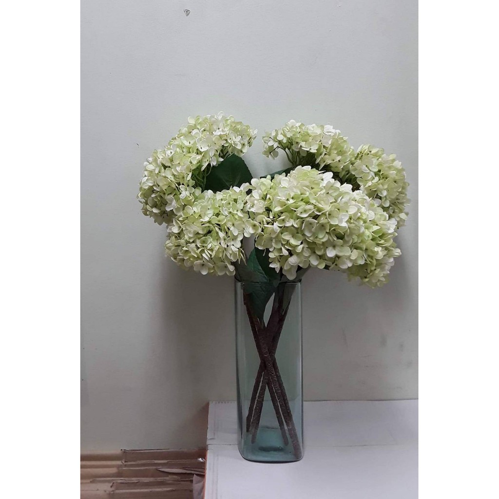 ดอกไฮเดรนเยียSILK FLOWERS HYDRANGEA IN GREEN Shopee Thailand