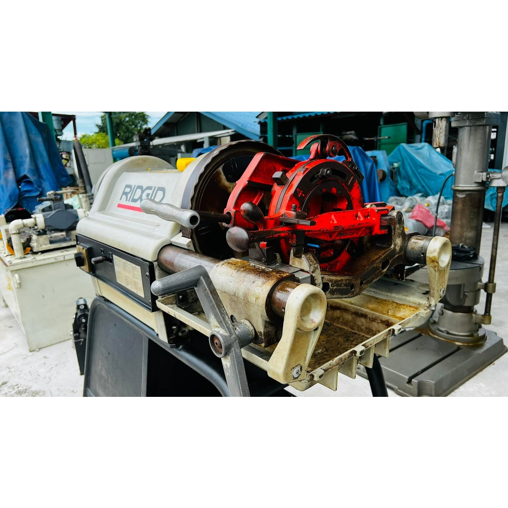 เครื่องต้าปเกลียวแป้ป RIDGID MADE IN USA รุ่น 1224 ระบบไฟ 220V อุปกรณ์ครบ Shopee Thailand
