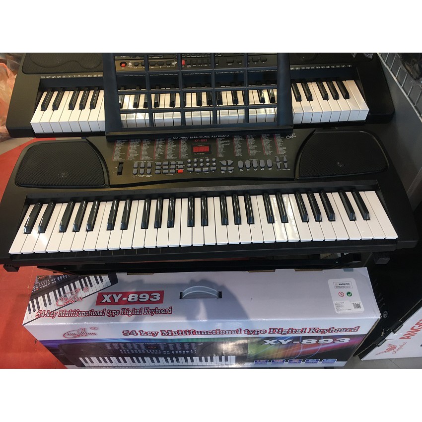 คีย์บอร์ด Electronic Keyboard รุ่น XY893 🚩คีย์บอร์ดไฟฟ้า 54 คีย์ (ขนาด