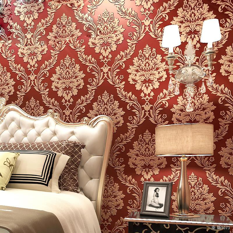 European 3d luxury gold nonwoven wallpapers Living room bedroom hotel