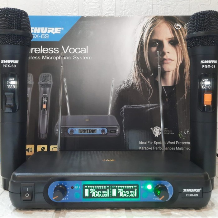 SHURE ไมโครโฟนไร้สาย WR 889 WR 879 Two MIC HANDLE Dlz69 Shopee