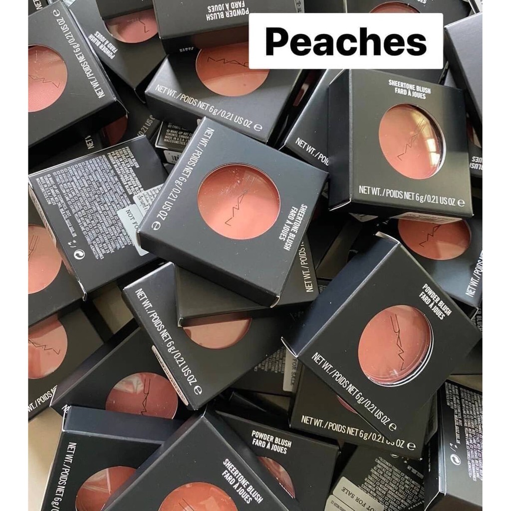 MAC Powder Blush 6g. สี Peaches Shopee Thailand