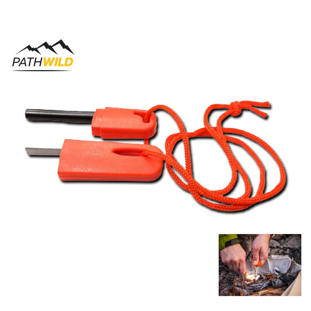 แท่งจุดไฟ Magnesium Fire Starter (Orange) Shopee Thailand