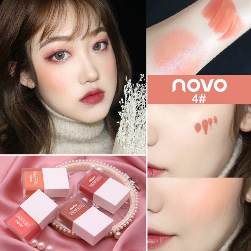 novo juice Liquid Blush โนโว ลิควิด บลัชออนน้ำ บลัชออนเนื้อครีม ปัดแก้ม