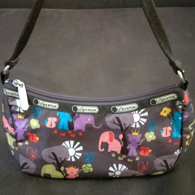 กระเป๋าLesportsac ของแท้ ใบเล็ก(มือ2) แบบถือ Shopee Thailand