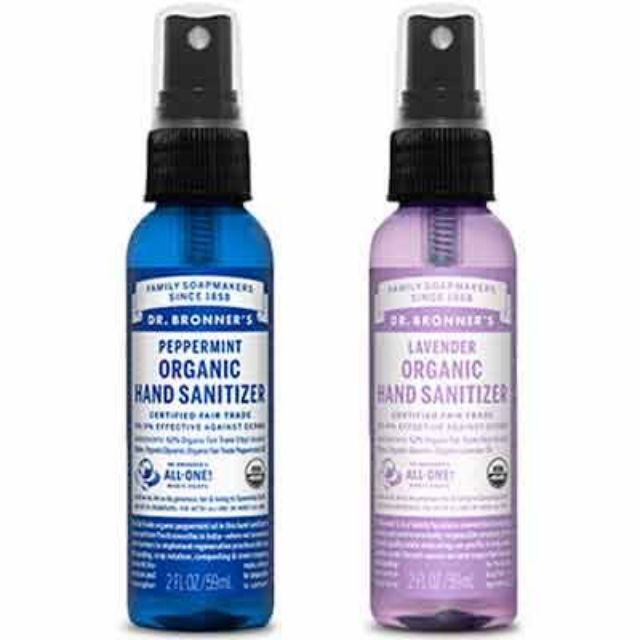 PREORDER DR. BRONNER'S Hand Sanitizer 59ml Lavender & Peppermint