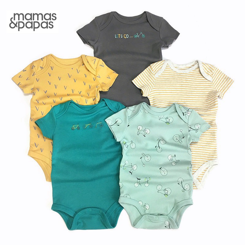 ชุดบอดี้สูทแพ๊ค 5 แบรนด์ mamas&papasแท้ N0.46 Shopee Thailand