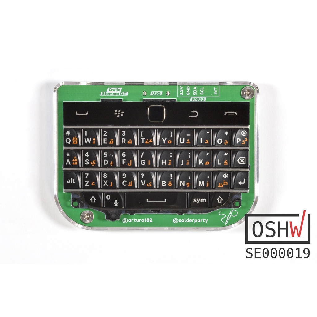 BB Q20 Keyboard with trackpad คีย์บอร์ด บีบี พกพา เสียบใช้ได้เลย USB