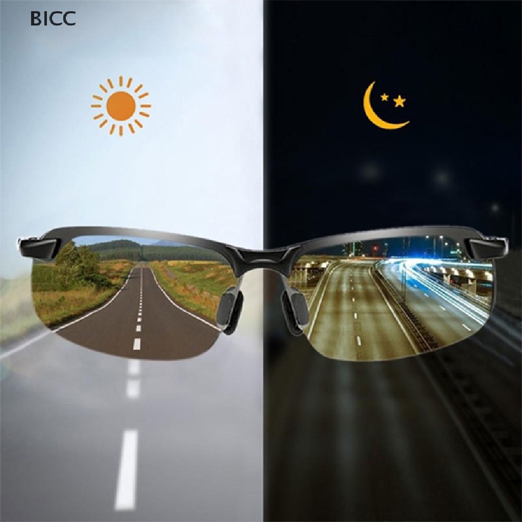 BI Polarized Photochromic Sunglasses Day And Night Driving Fishing Night Vision CC Shopee Thailand