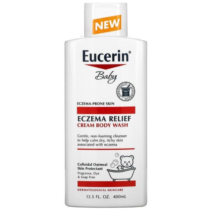 Eucerin Baby Eczema Relief Cream Body Wash, Gentle Cleanser for Eczema