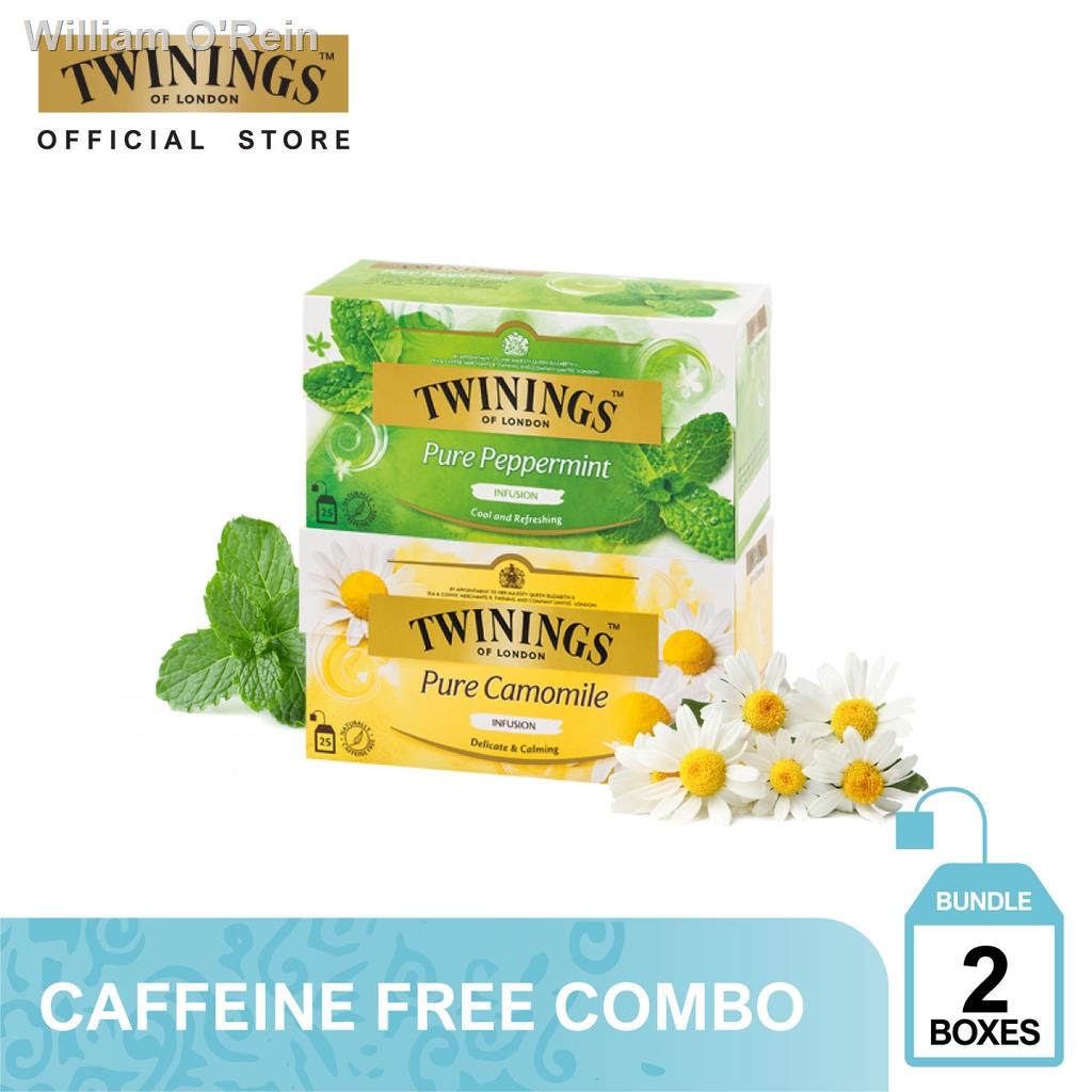 ﹊☄ทไวนิงส์ เพียวเปปเปอร์มินท์ และ เพียวคาโมมายและ Twinings Pure