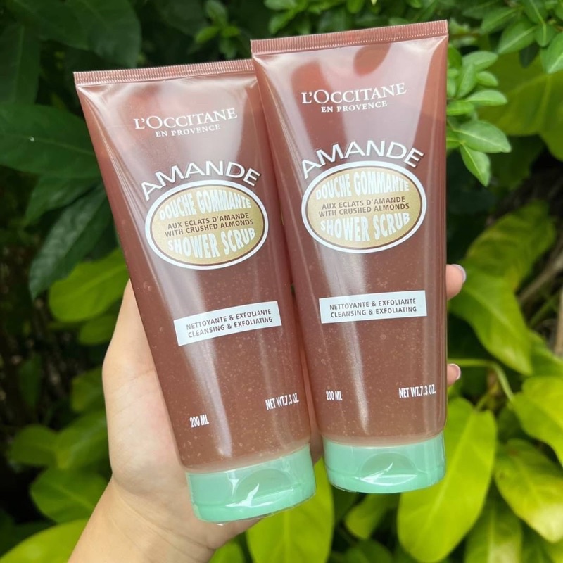 L'Occitane Amande Almond Cleansing Exfoliating Shower Scrub 200 ml. Shopee Thailand