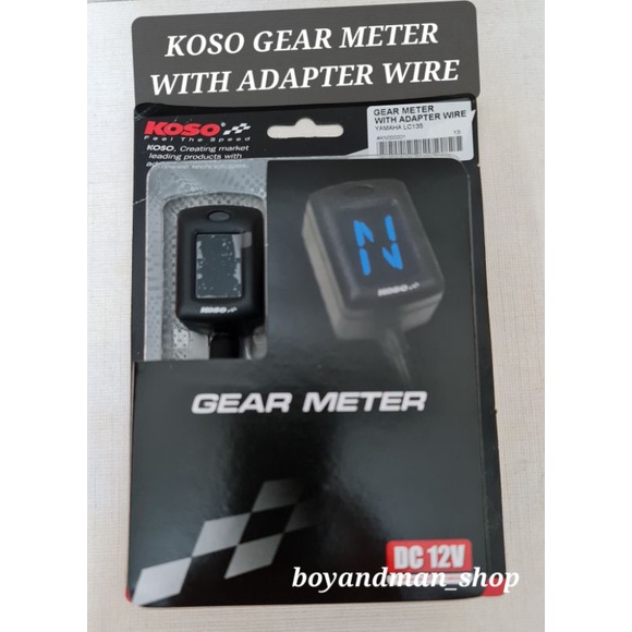 Koso GEAR METER พร้อมสายอะแดปเตอร์ LC135 / LC5S Shopee Thailand