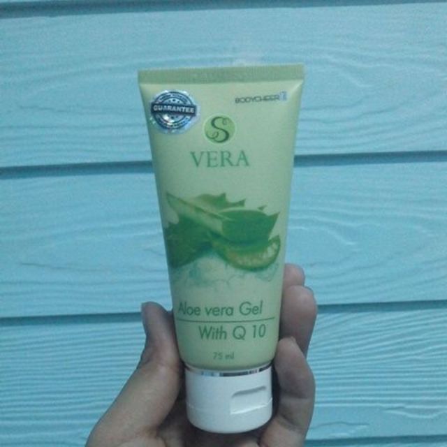 S VERA ALOE VERA GEL เจลว่านหางจระเข้ผสม Q10 Shopee Thailand