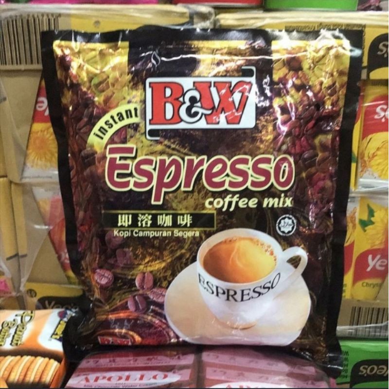 กาแฟ สำเร็จรูป B&W Instant Espresso Coffee mix 20 ซอง Shopee Thailand