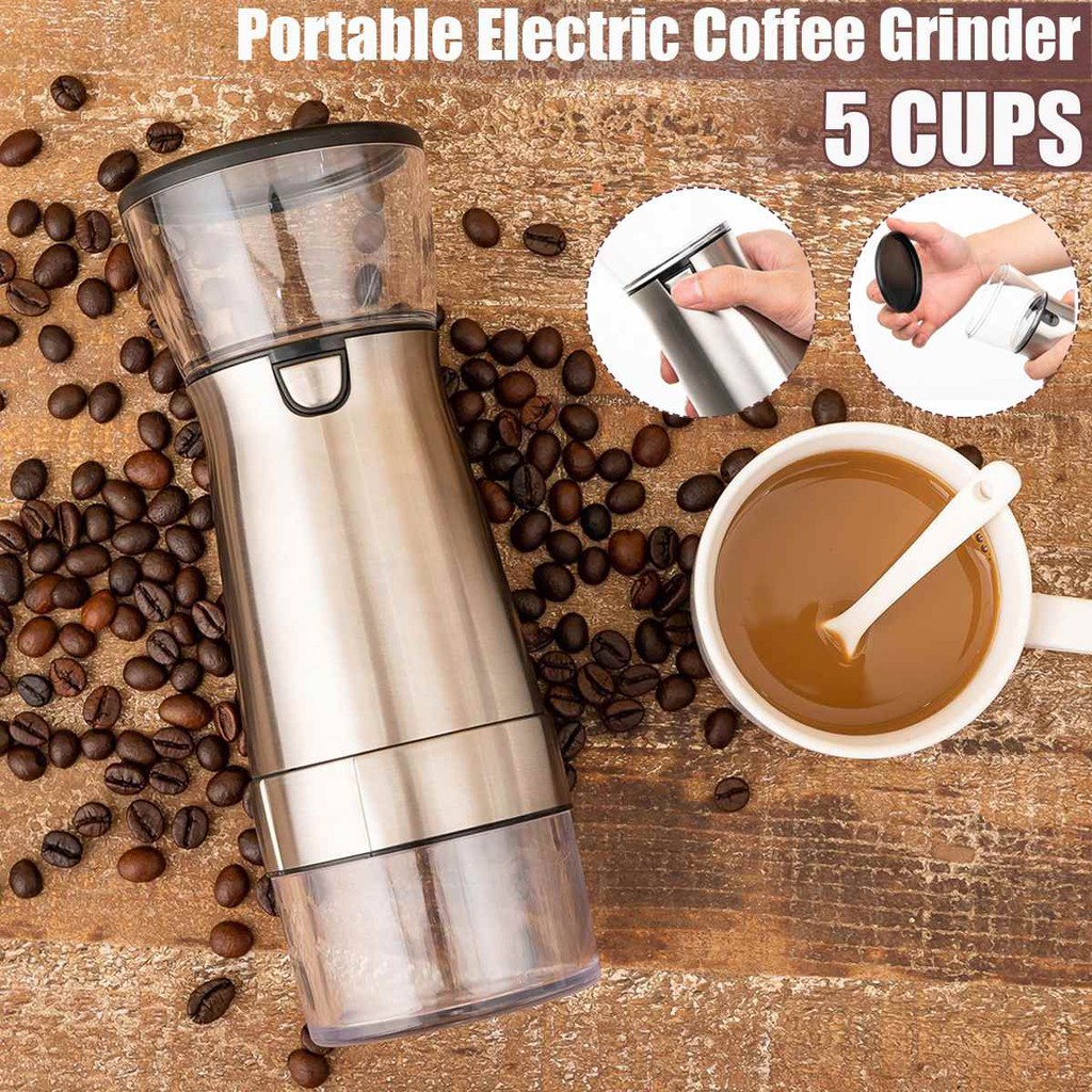 เครื่องบดกาแฟ เครื่องบดเมล็ดกาแฟ Electric Coffee Grinder USB Shopee