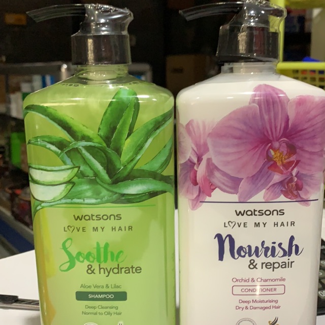 Shampoo Conditioner แพ๊คคู่ สองอย่าง Watsons Love my Hair 1000ml
