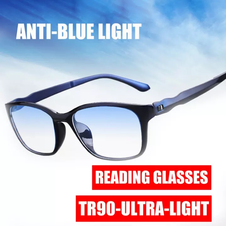 Men's AntiFatigue Prescription Reading Glasses Shopee Thailand
