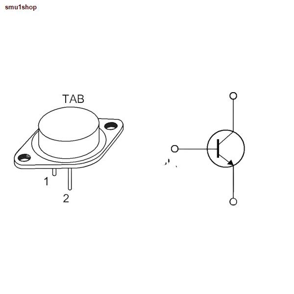 จัดส่งตรงจุด(1 ตัว/5 ตัว) 2N3055 (NPN ) MJ2955 (PNP) Mica Insution