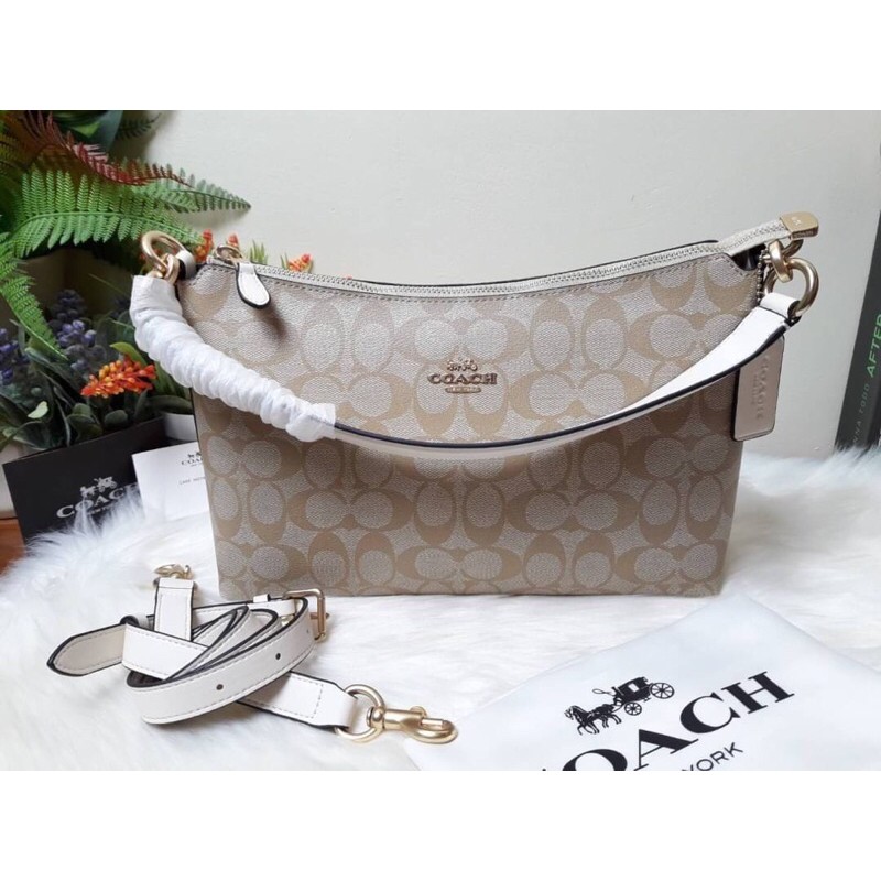COACH LEWIS SHOULDER BAG IN SIGNATURE CANVAS (COACH F85696) Shopee