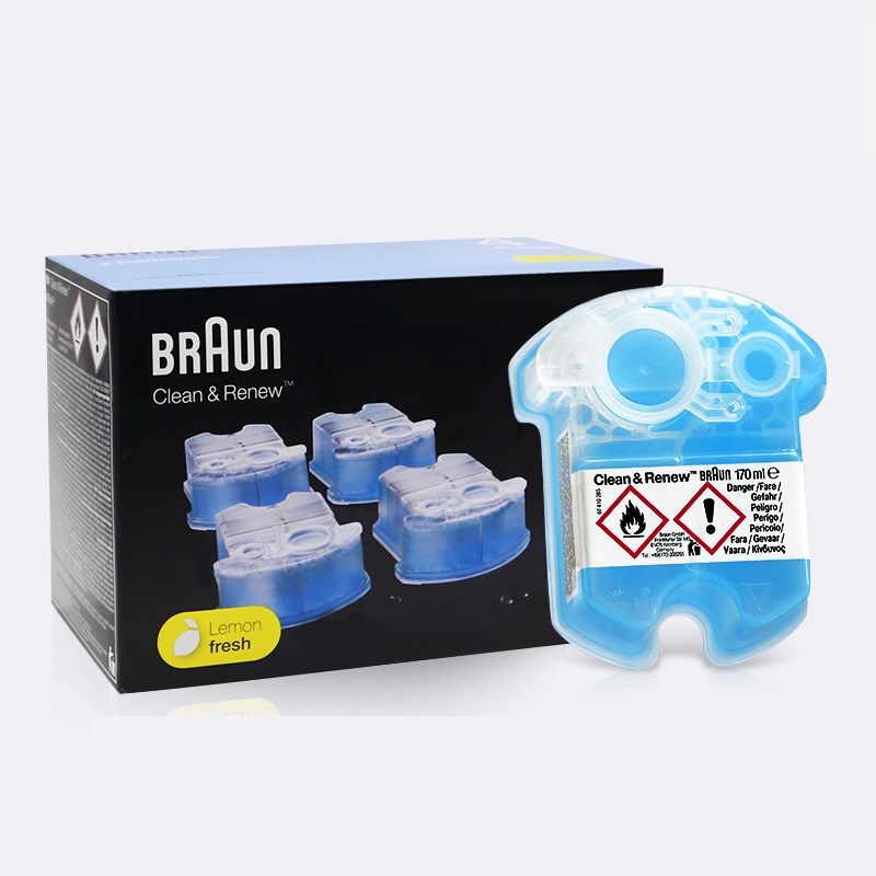 BRAUN Cleaning Fluid 170mL Cartridge Type Liquid CCR4 for a shaver like