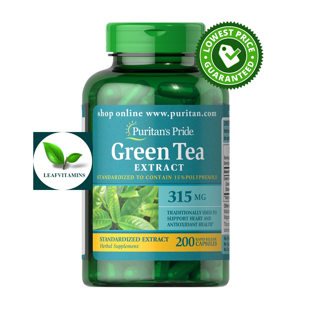 Puritan's Pride Green Tea Standardized Extract 315 mg / 200 capsules