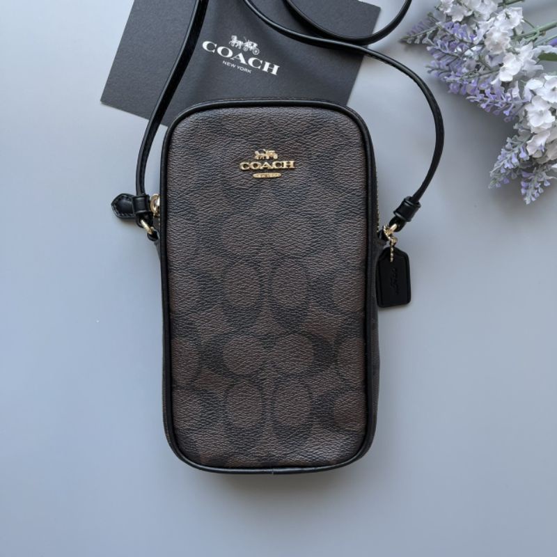 Coach C3307 North/South Zip Crossbody แท้100 Shopee Thailand