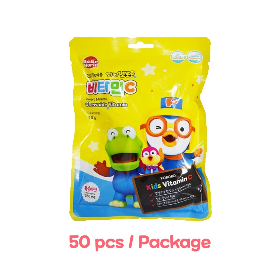 [Pororo] Pororo Korea Vitamin C Candy 25, 50pcs / Kids Vitamin C