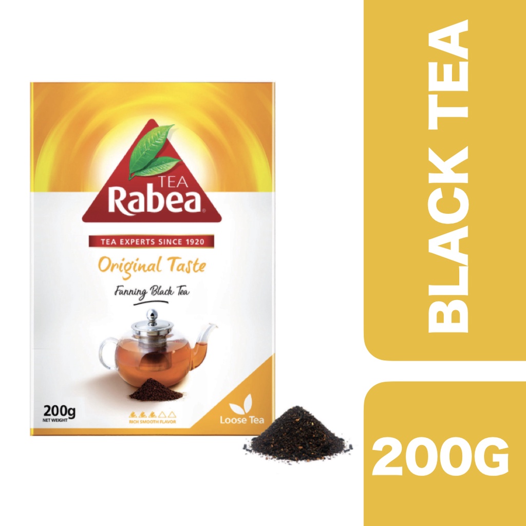 Rabea Tea Original Taste Loose Black Tea 200g ++ ชาราบีอะย์ ออริจินัลเท
