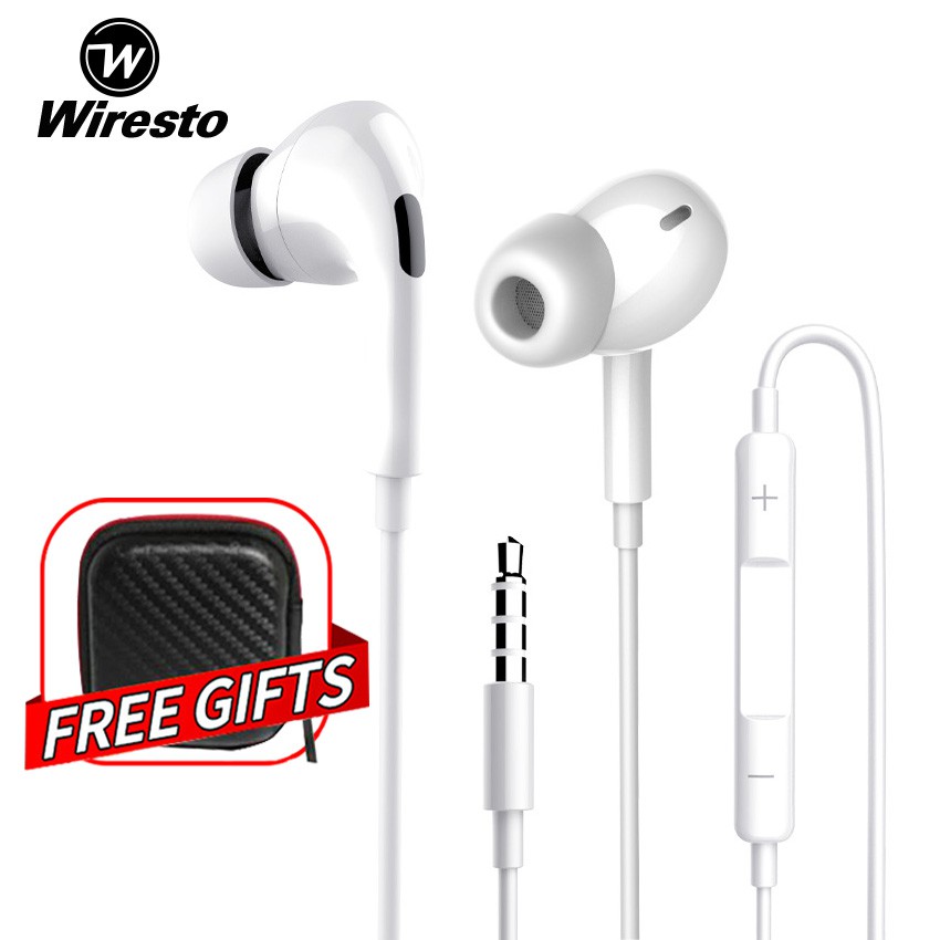 Wiresto In Ear Headphones Earphone Wired Earbuds HIFI Earphones Stereo